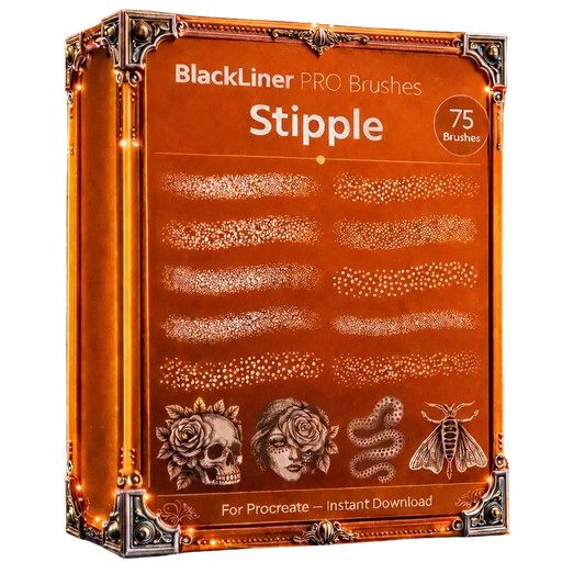 BlackLiner PRO - Brushes Stipple (75 Brushes)